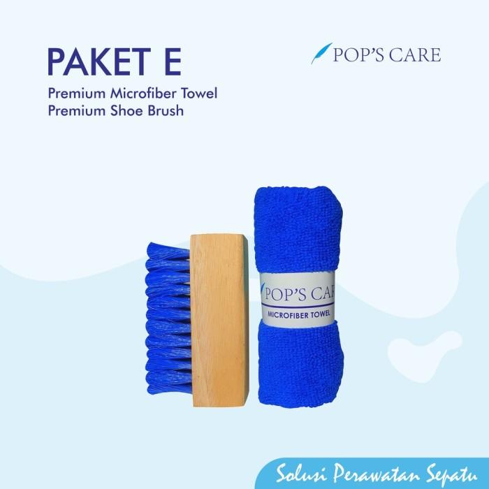 ModeTren77- POP'S CARE Premium Standard Brush + Microfiber Towel Paket E / Sikat +