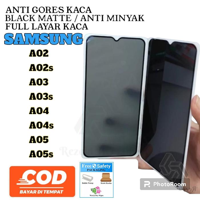ANTI GORES KACA BLACK SPY PRIVASI SAMSUNG A02 A02s A03 A03s A04 A04s A05 A05s TEMPERED GLASS SAMSUNG