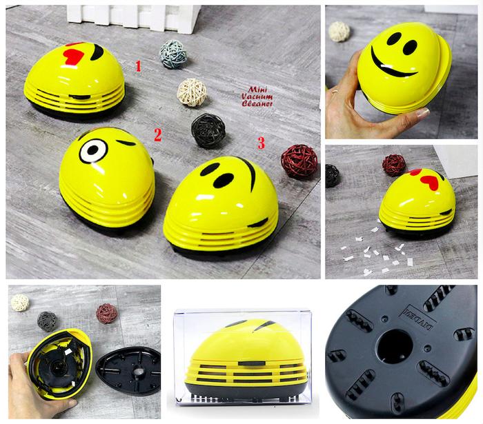 Penyedot Debu + Pembersih Karpet Unik Berbentuk Jamur & Emoticon / Mini Portable Vacuum / Handy Vaku