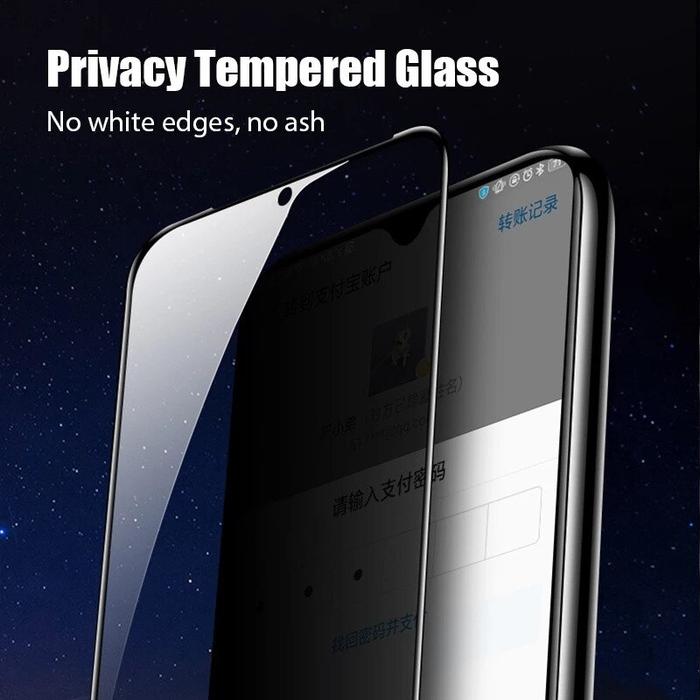 Anti Spy Redmi 14C Tempered Glass Kaca Hitam Full Cover