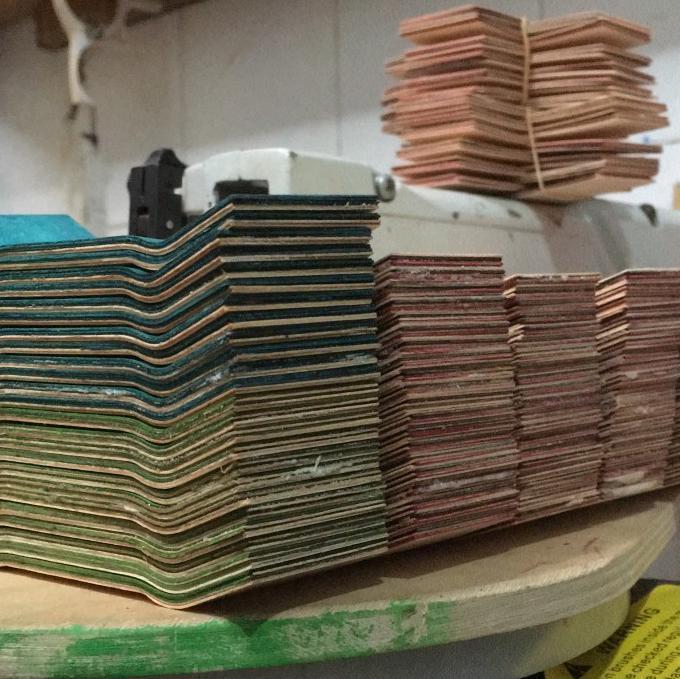 Rainwood fingerboard deck/uncut/belum potong