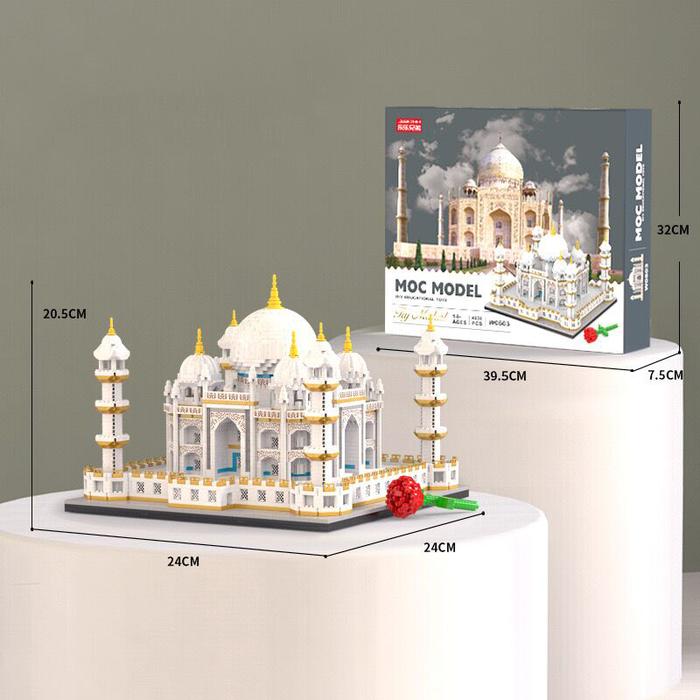 Chinese Architecture Nano Balok Garden Cina Building Micro Partikel Blok Bangunan Building Block Bri