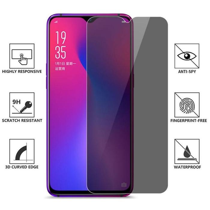 Anti Spy Oppo Reno 4 4F 4 Lite 4 Se Reno 5 5F 5Z 5 Lite Reno 6 6F 6Z 6 Lite Reno 10x Zoom Tempered G