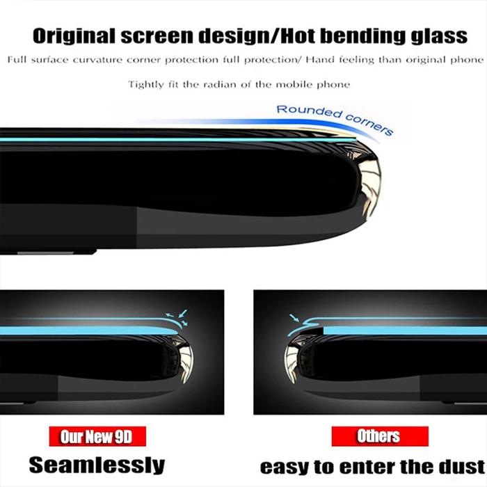 GROTIC Tempered Glass Anti Spy Screen Protector 9D For iPhone