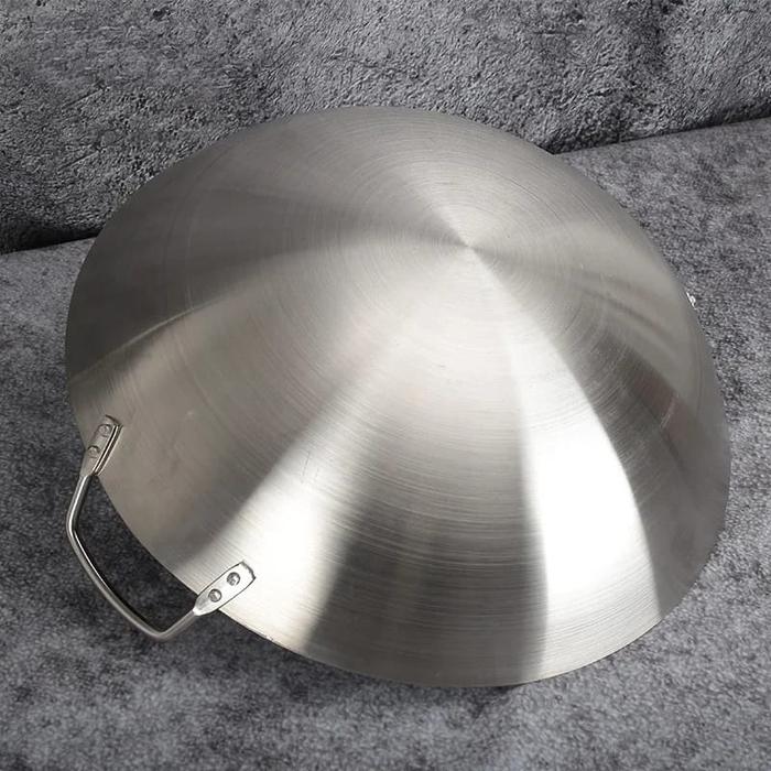 Wajan Kuali Stainless Steel/Wajan Penggorengan/Kuali Wajan Cekung