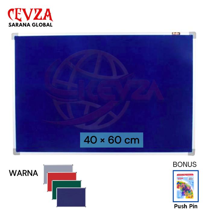 Softboard/ Pin Board/ Mading Karpet/ papan Pengumuman 40 × 60 cm