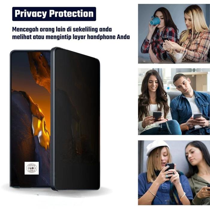 Tempered Glass Anti Spy Vivo iQOO Z7 5G Z7x 5G Z9 5G Z9x 5G 11 5G 12 5G Pelindung Layar Hp/Antigores
