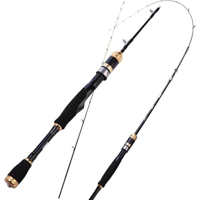 Tongkat Pancing Rakit, Joran Pancing Serat Karbon Portabel Super Ringan untuk Memancing Di Rakit