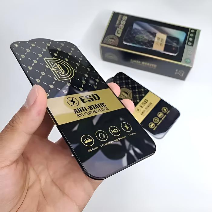 ANTI STATIC TEMPERED GLASS UNTUK OPPO A1K / REALME C2 FULL PELINDUNG LAYAR HP SCREEN PROTECTOR