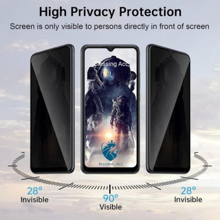 Blessing- Tempered Glass Anti Spy Oppo F7 F7 Youth F5 F5 Youth F1 F1S F1F F1FW Anti Gores Kaca Anti 