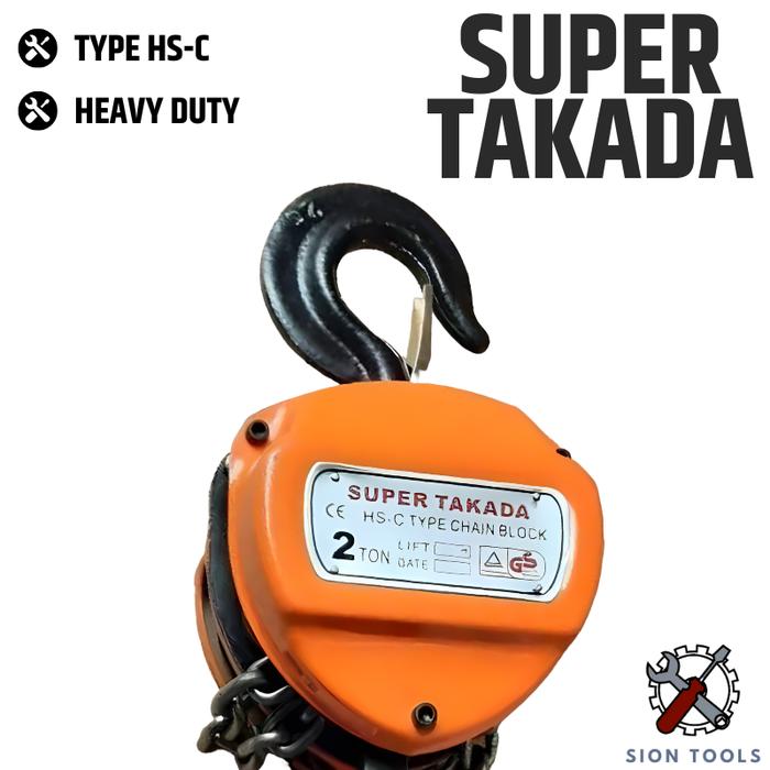 SUPER TAKADA CHAIN BLOCK 3 TON 3 METER / KATROL / TAKEL