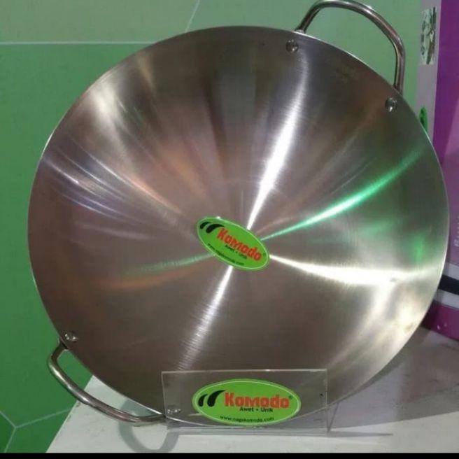 wajan kwali stainlees steel 34 cm/ wajan kwali stainlees merk komodo