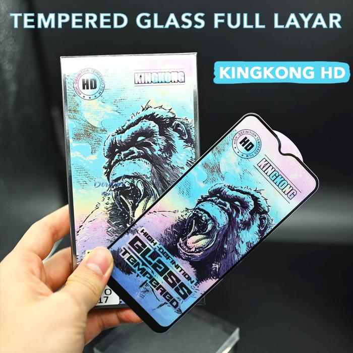 Tempered Glass Kingkong Full Layar for Oppo Reno 6 7 8 7Z 8Z 8T A92 A94 A95 A96 A72 A74 A76 A78 A52 