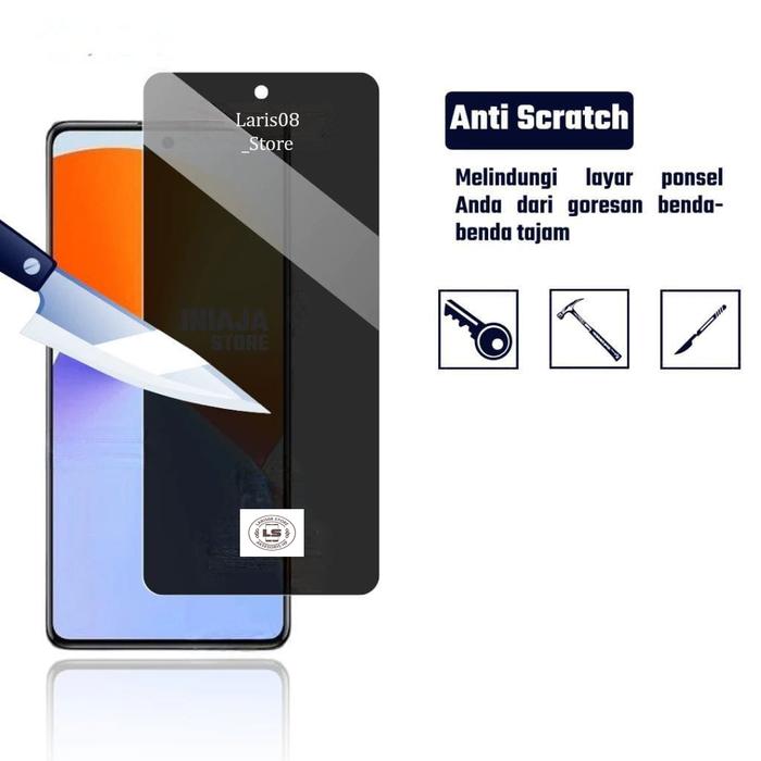 Tempered Glass Anti Spy Infinix Note 40 30 30 5G 30 Pro 30 Vip 30i Pelindung Layar Hp Anti Gores/TG 