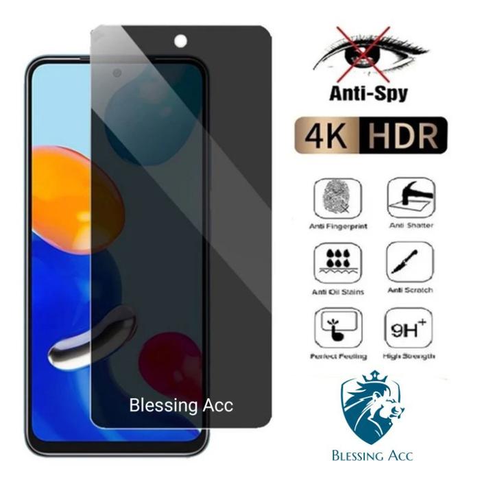 Blessing- Tempered Glass Anti Spy Infinix Smart 5 5 Pro 6 6 HD 6 Plus 7 7 HD 8 8 Pro 8 Plus HD 2021 