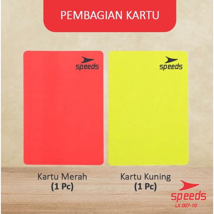 SPEEDS Kartu Wasit Sepakbola Futsal football bola kaki lapangan 007-10