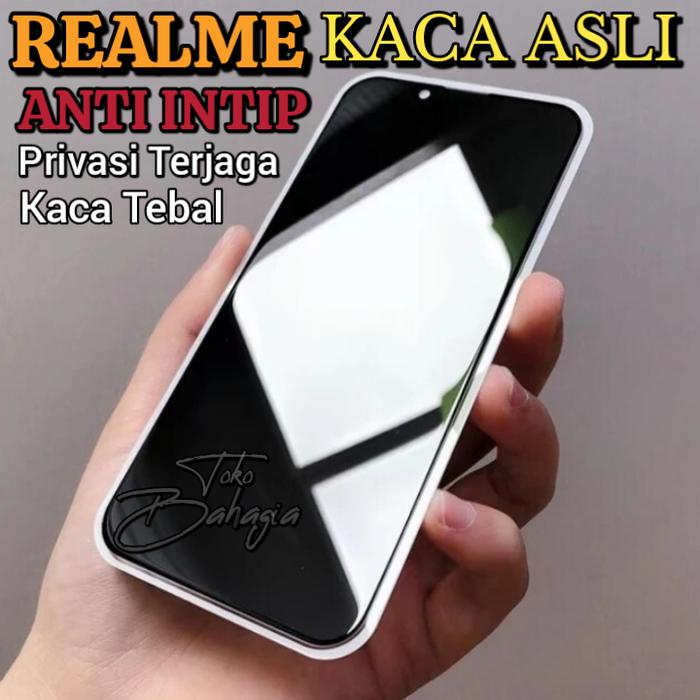 ANTI INTIP / ANTI GORES HITAM / ANTI GORES KACA FULL LAYAR REALME C51 / C51s / C35 / C53 / C21 / C21