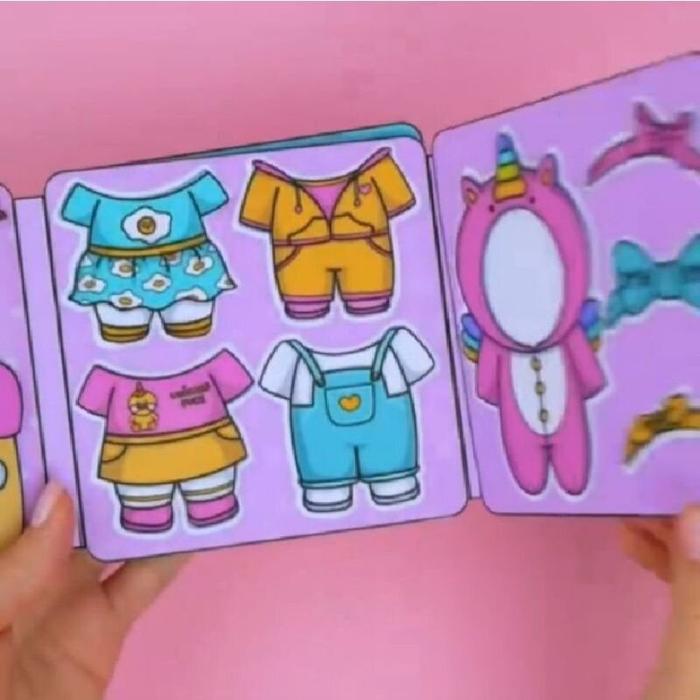 BEBEK VIRAL PAPER DUCK MAINAN EDUKASI ANAK PAPER BOOK DOLLS