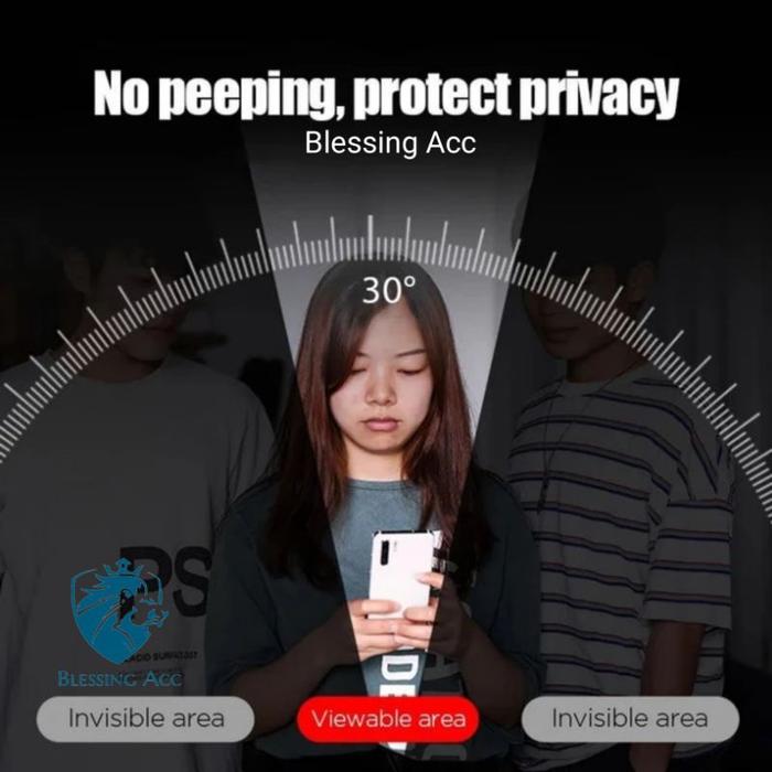 Blessing- Tempered Glass Anti Spy Realme 13 13 Pro 13 Pro+ Anti Gores Kaca Anti Intip Full Layar