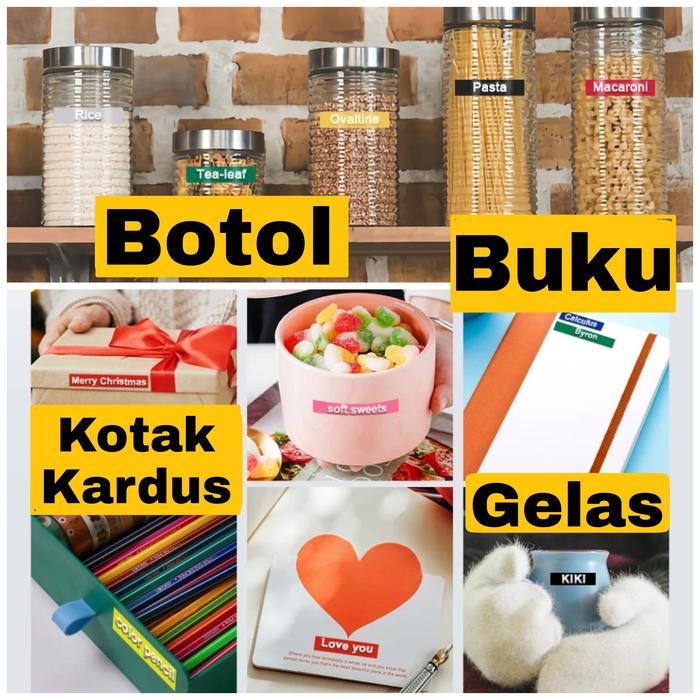 HT - Label Maker Emboss 3D Stiker Label DIY Print Manual