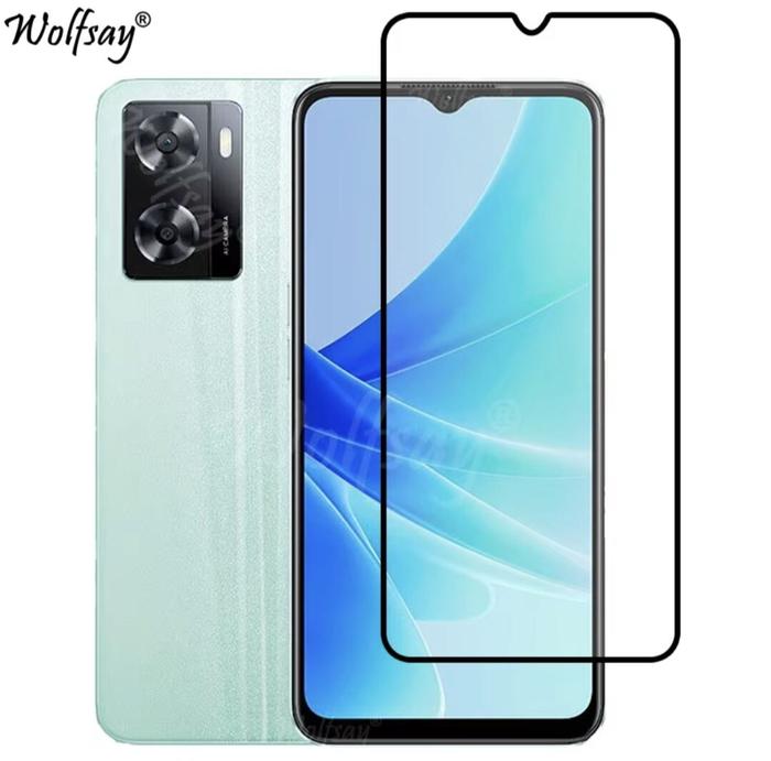 Iscreen Tempered Glass Kaca Untuk Oppo A57 4g/Oppo A77s - Anti Gores Kaca Full Lem Oppo A57 4g /Oppo