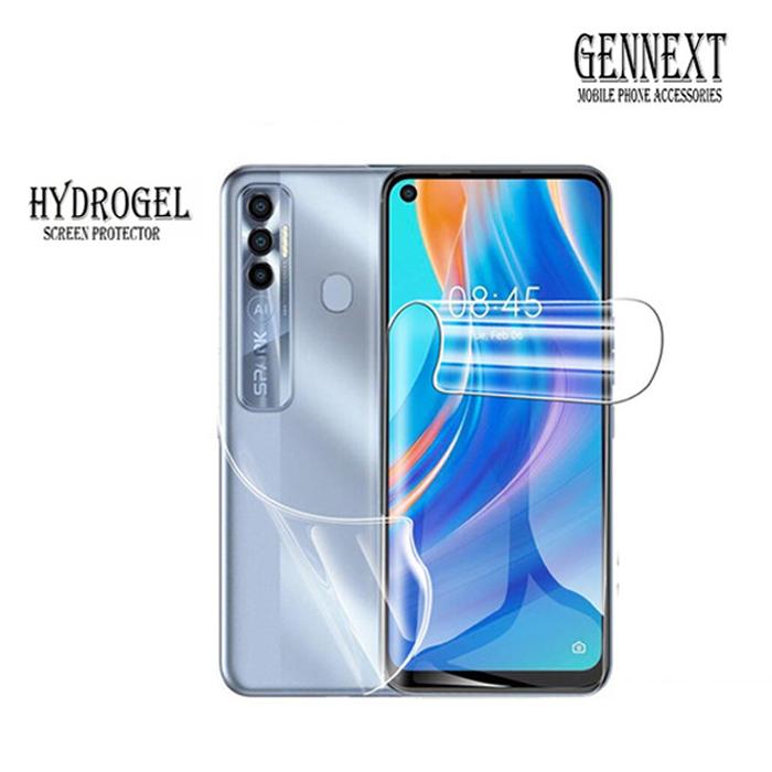GENNEXT ANTI GORES JELLY HYDROGEL TECNO SPARK 7 7NFC 7PLUS 7PRO 8 8C 8A 8PRO 9T 10 10C 10PRO 5G CAMO