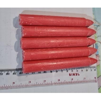Lilin Merah Isi 10 Pcs Lilin Murah Lilin Ibadah Lilin Natal Panjang 14 Cm Dm 1,9
