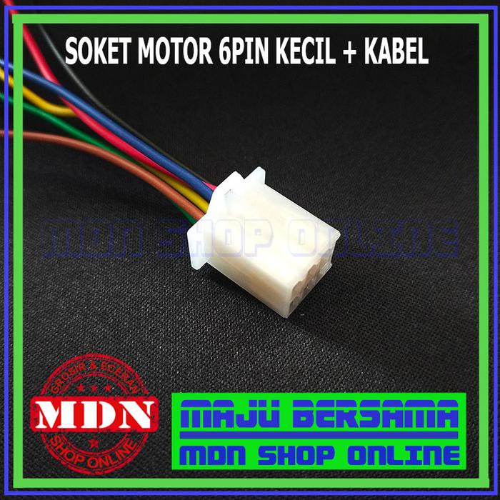 Soket motor 6 pin kecil & kabel