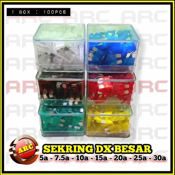Fuse dx sekring tancap besar 10a 15a 20a 25a 30a