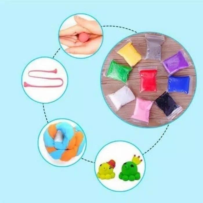 Clay Polymer Warna Warni ECER SATUAN Mainan Edukatif Anak Playdough Mudah Dibentuk Bahan Lembut Slim