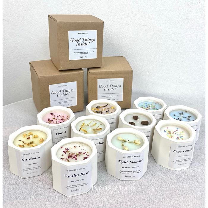 KENSLEY Scented Candle - Lilin Aromaterapi - Souvenir Lilin - Pengharum Ruangan - Lilin Aesthetic - 
