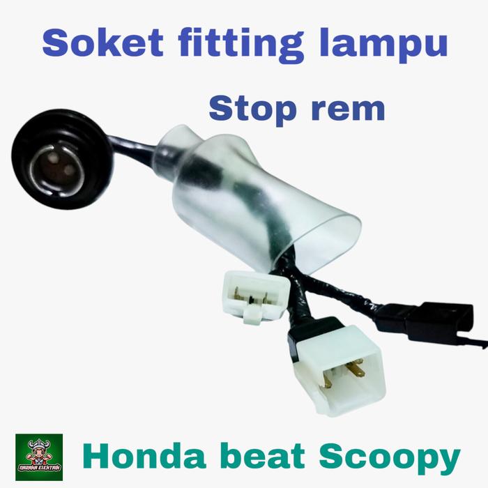 soket fitting lampu stop rem Honda beat Scoopy