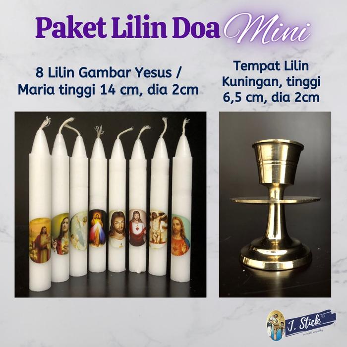 PAKET LILIN DOA Mini (Lilin + Tempat Lilin)