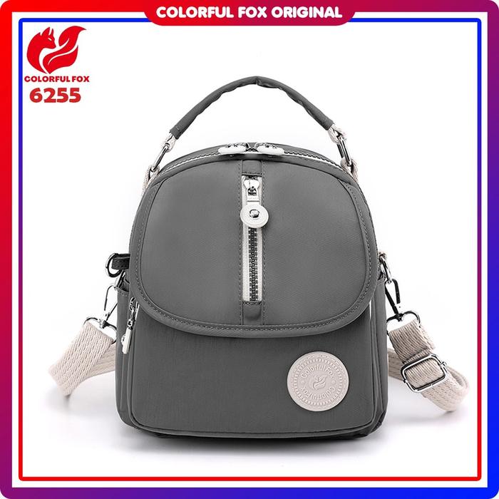 Tas original - Tas selempang colorful fox 6255 nilon waterproof tas ransel wanita tas wanita cantik 