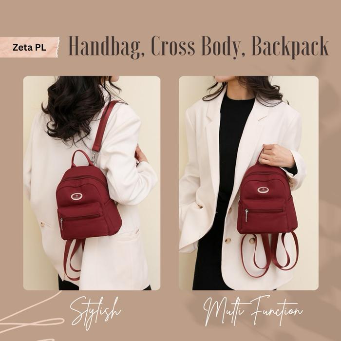 Yuesite Zeta Shoulder Bag, Cross Body, Backpack Original Ransel 3 Fungsi ala Korea