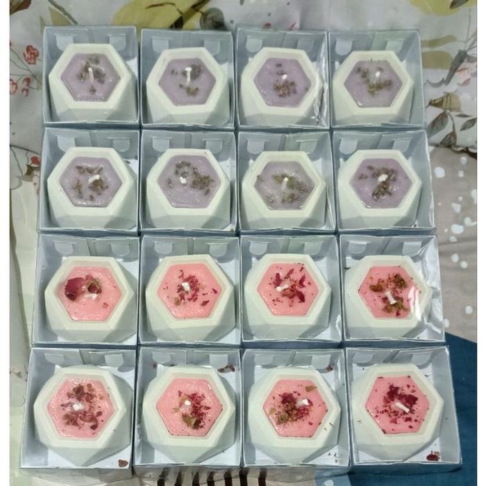 Souvenir Scented Candle [ Mika ] Lilin Aromaterapi Dalam Gelas Semen Souvenir mini