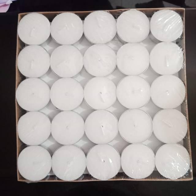 Lilin tea light / Lilin aroma terapi / lilin kaleng isi 50 pcs
