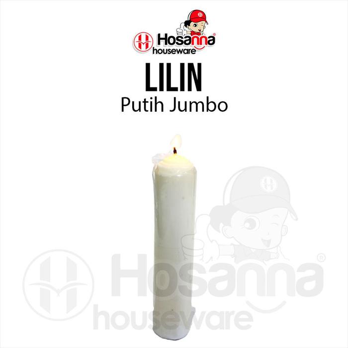 Lilin SUPER JUMBO Cap Marlin isi 2 / Lilin Putih Mati lampu