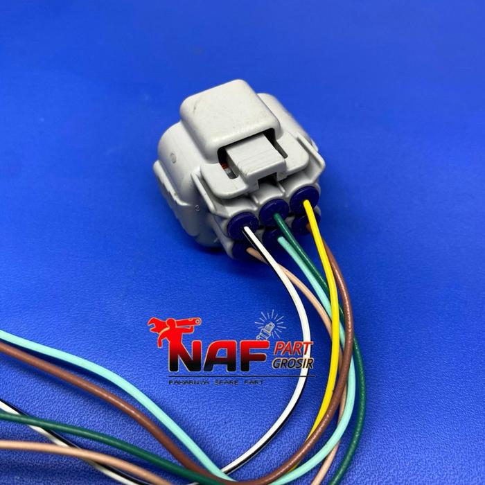 SOCKET SOKET HEADLAMP LAMPU DEPAN TOYOTA PIN 6 AVANZA VELOZ XENIA VIOS YARIS FORTUNER ORIGINAL