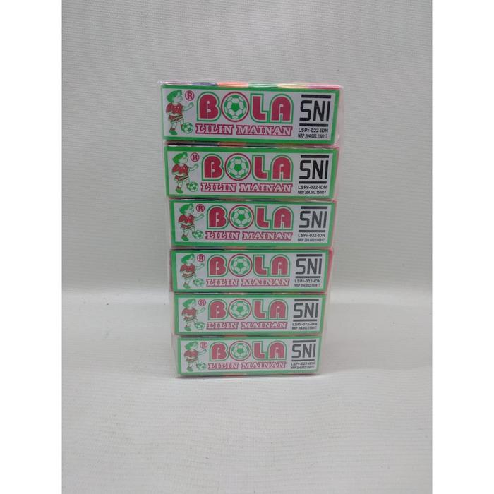 Lilin Plastisin mainan/ lilin mainan anak merk Bola