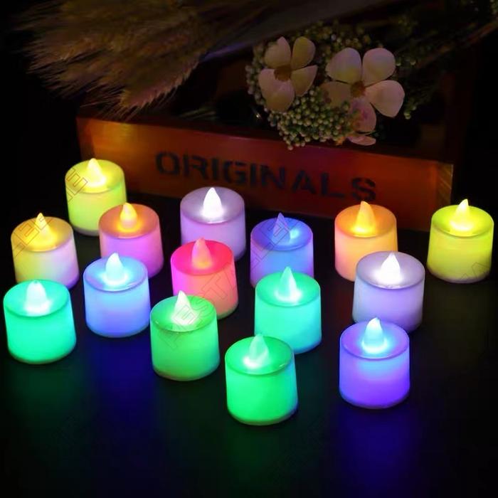 Lampu Lilin LED / Lampu Hias Lilin / Hias Tanpa Api Lilin Warna Warni