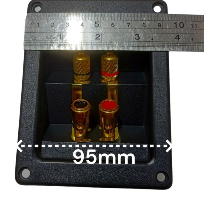 grosir TERMINAL BOX SPEAKER PASIF BINDING JEPIT GOLD 2 TINGKAT