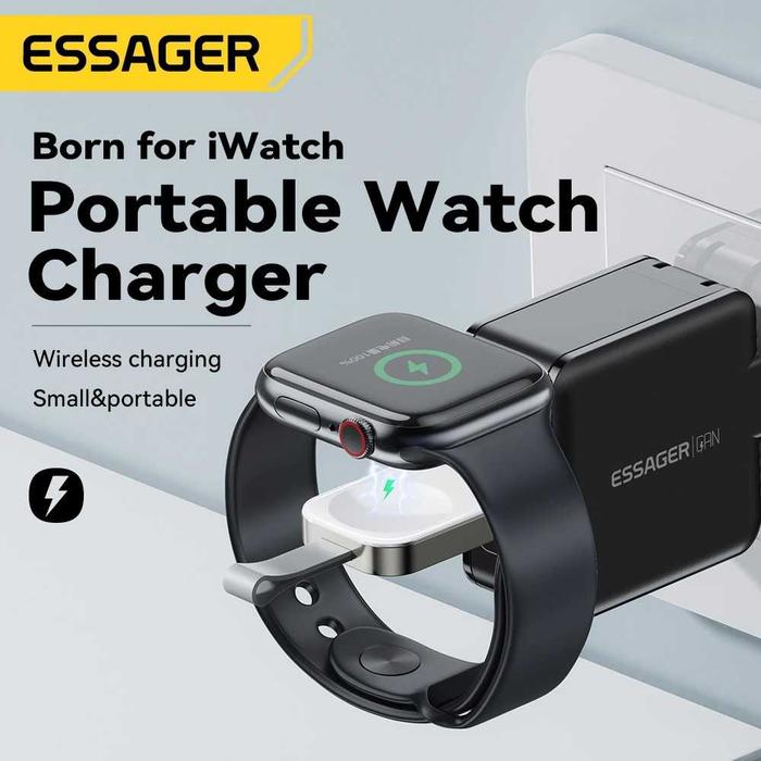 ESSAGER Wireless Charger for Apple Watch Magnetic Fast Charging Dock