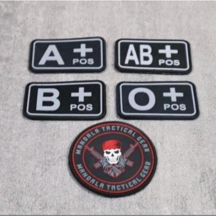Patch Golongan Darah / rubber patch tactical