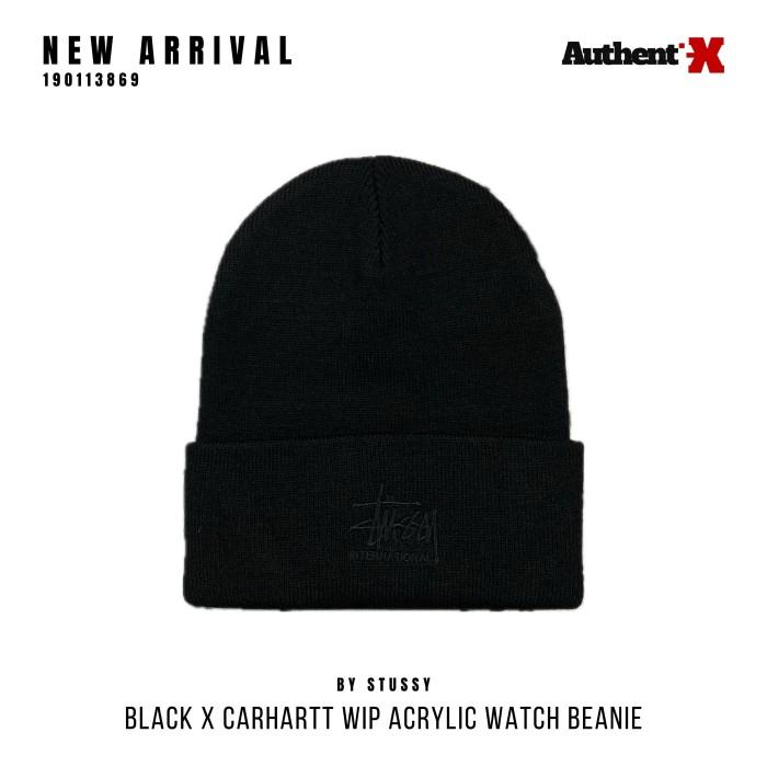 Stussy X Carhartt Wip Acrylic Watch Hat Beanie | Black Original
