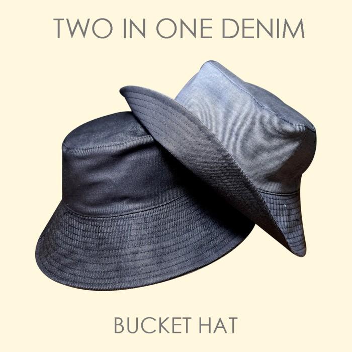 Nomitee'S Denim Bucket Hat Topi Bucket Dewasa Unisex