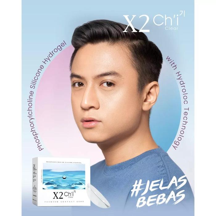 SOFTLENS X2 CHI CLEAR 14,2 MM BY X2 FREE LENSCASE / SOFLEN / SOFLENS / SOFTLEN / X2 CHI CLEAR / X2 C