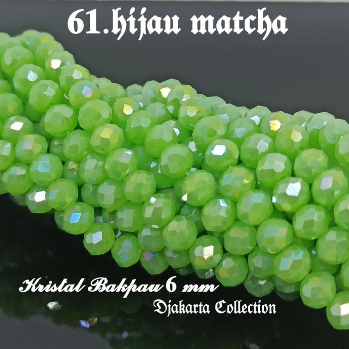 ( Part 2 )"PAKET MURAH"HARGA GROSIR 1 ikat Isi 10 renceng Kristal ceko 6 mm bakpau kristal ceko doff