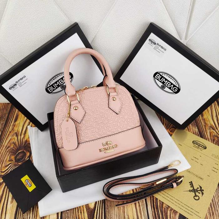 TAS SELEMPANG ALMA MINI FREEBOX GLITER IMPORT + SET BOX ( ADA TALI PANJANG) - BUMBAG Alma (FreeDust