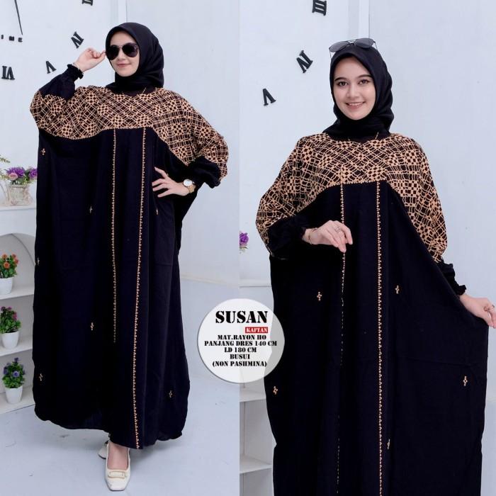 Terlaris, Grosir Klambi Kaftan Hajar Super Jumbo Rayon Busui Batik Nyaman Panjang Tebal Wanita